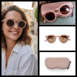 Grech & Co. Sustainable Adult Sunglasses With Silicone Zip+Go Case
